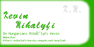 kevin mihalyfi business card